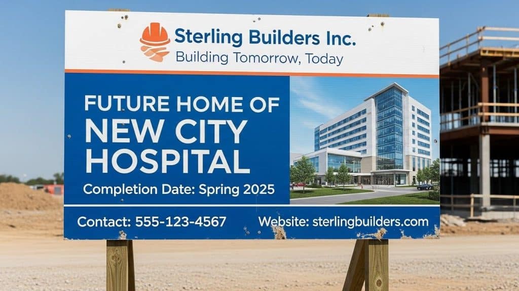 build your reputation with professional construction signage