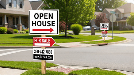 Directional and Open House Signs