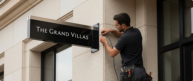 Flat Panel Blade Signs