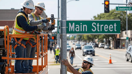 Single-Pole Signs
