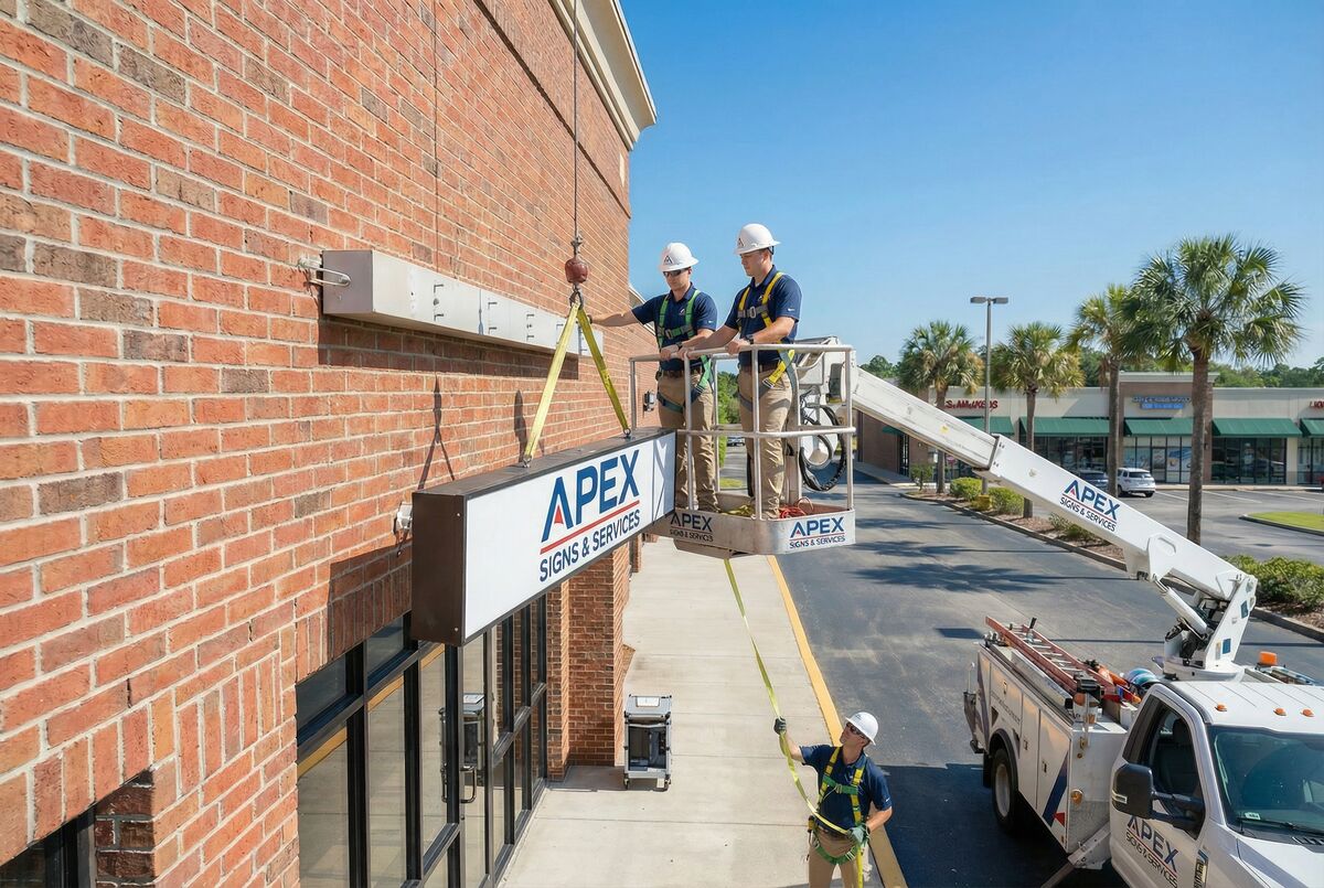 Sign removal decommission Jacksonville FL
